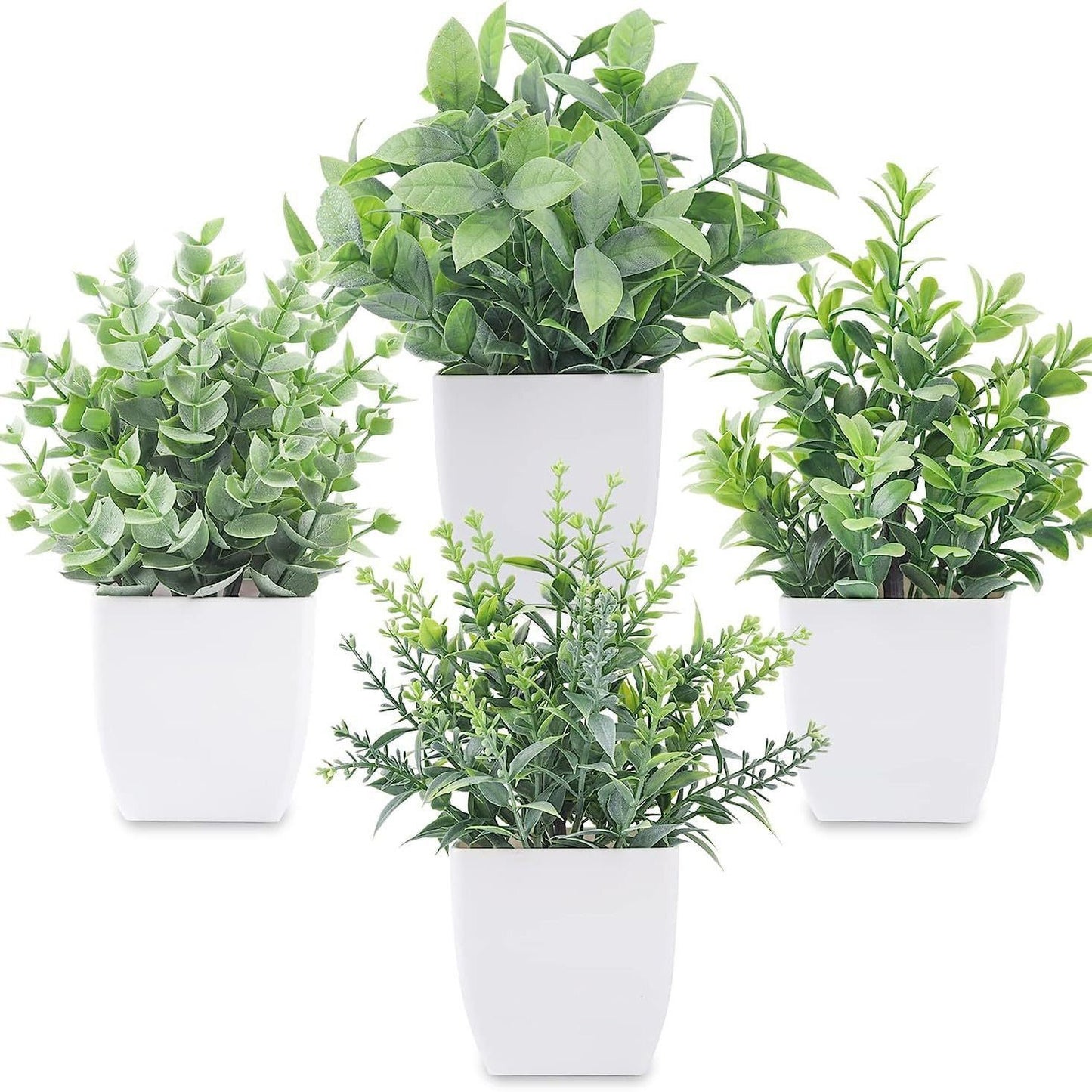 Artificial Eucalyptus Frosted Potted Plant