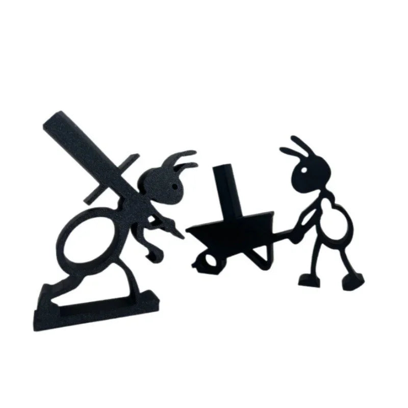 2pcs Modern Ant-Shaped Toilet Paper Holders - Self-Adhesive, Durable Plastic, Cute Animal Design for Bathroom & Office Decor, Ideal Gift for Home or Office Restrooms, Restroom Decor And Accessories, Playful Design, Easy Insta