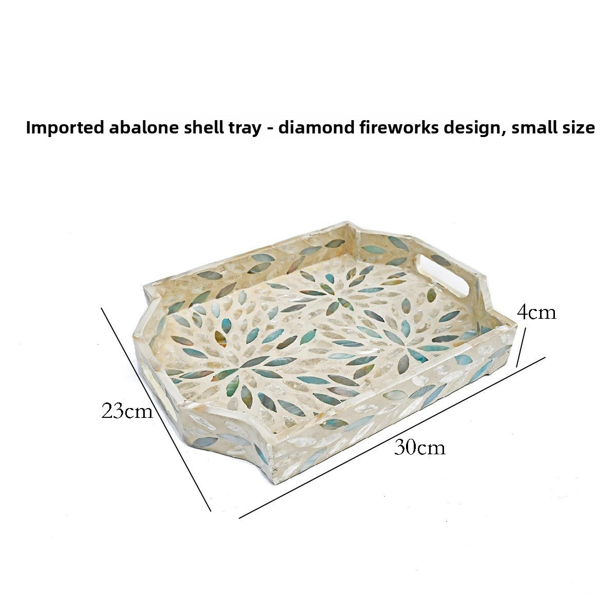 Handmade Mother-of-Pearl Decorative Tray