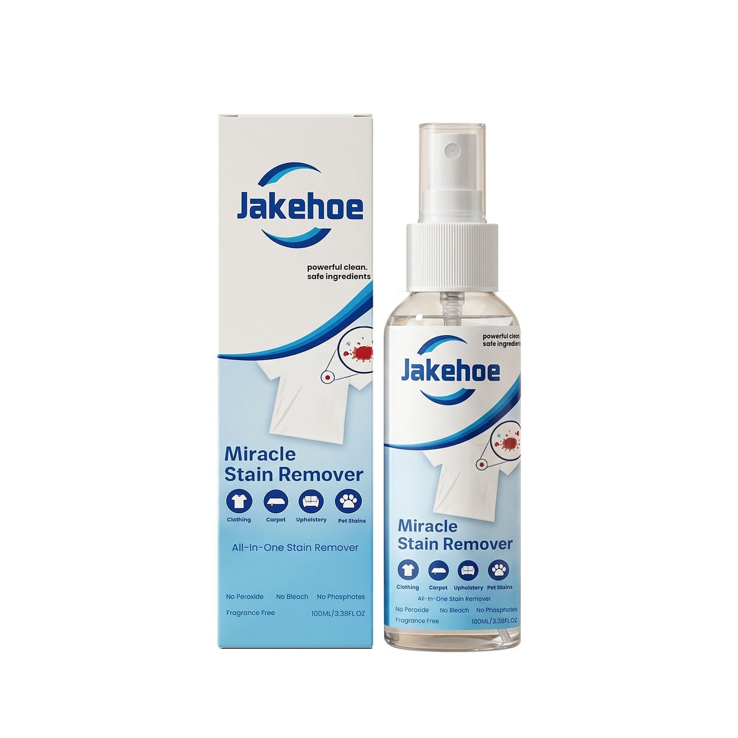 Clothing Stain Removal Spray Gently Cleans Stubborn Stains on Clothes, Leaves Fragrance, Protects Clothing, and Is a Convenient Laundry Spray