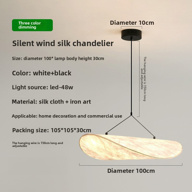 Japanese Style Silk Pendant Light