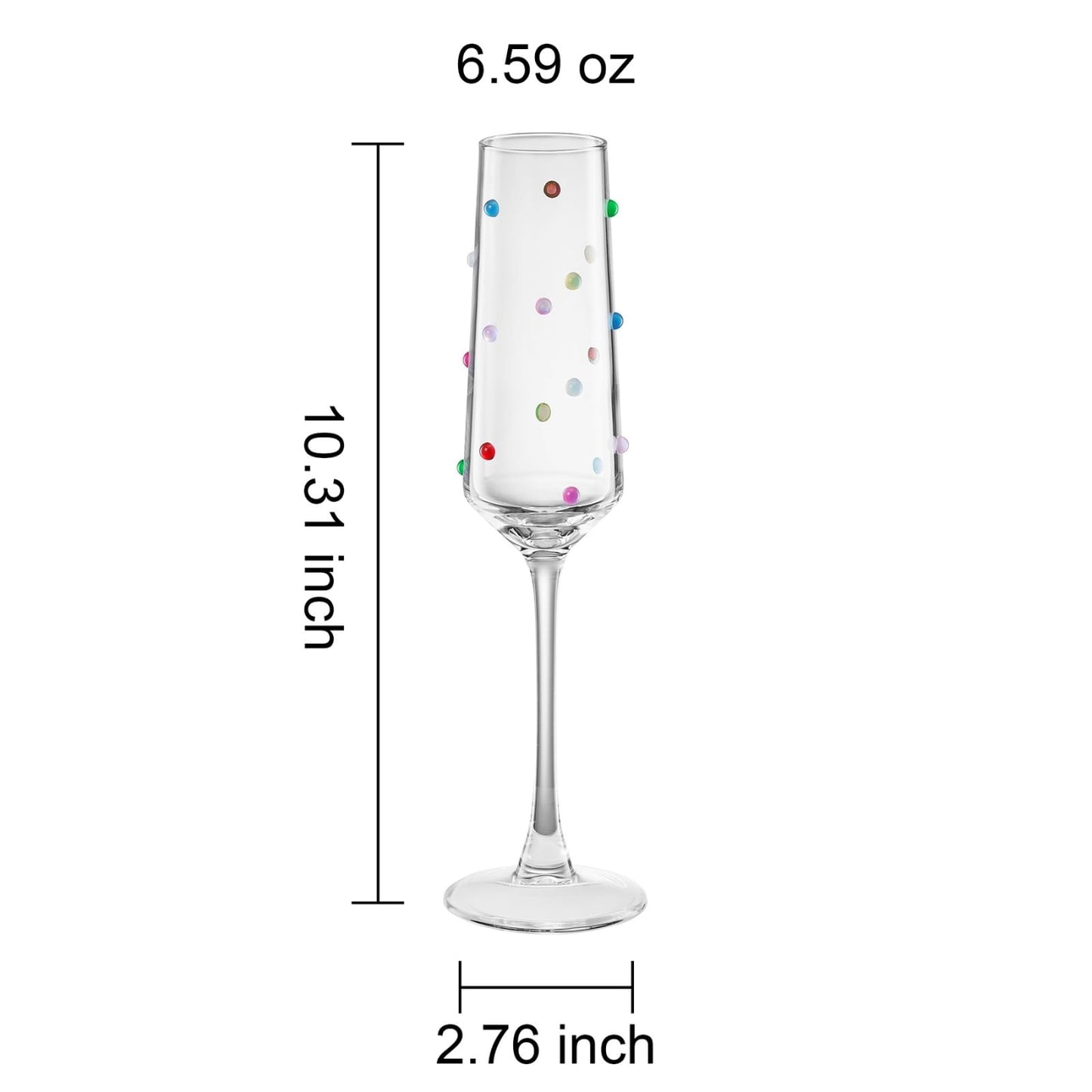 Khen Confetti Flute - Set of 2