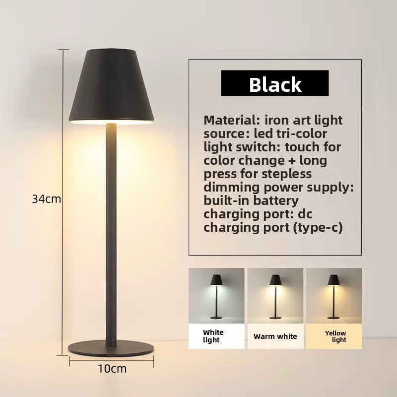 LED Dimmable Table Lamp with USB Charging