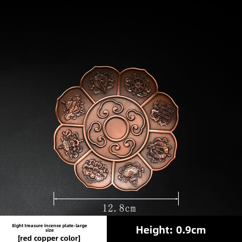 Alloy Lotus Incense Holder Zen Incense Burner Tray