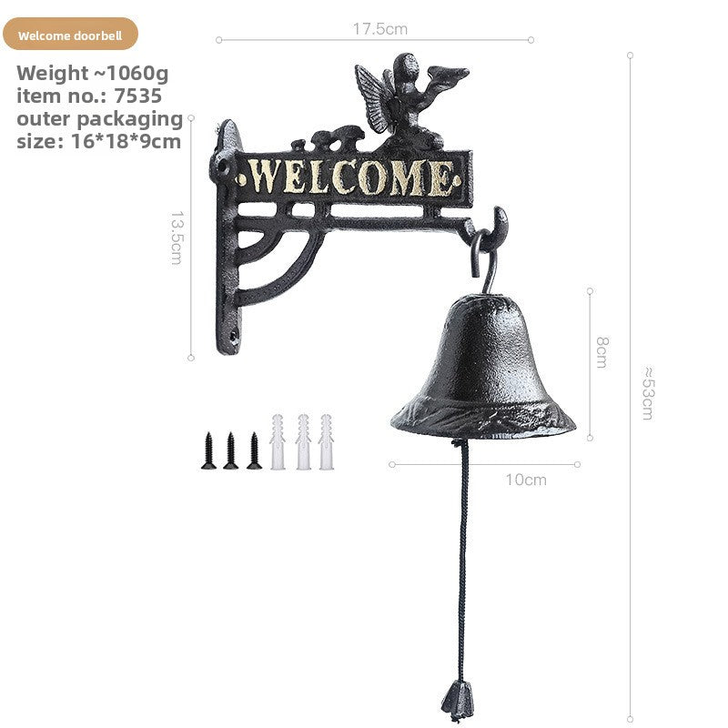 Vintage Cast Iron Garden Bell