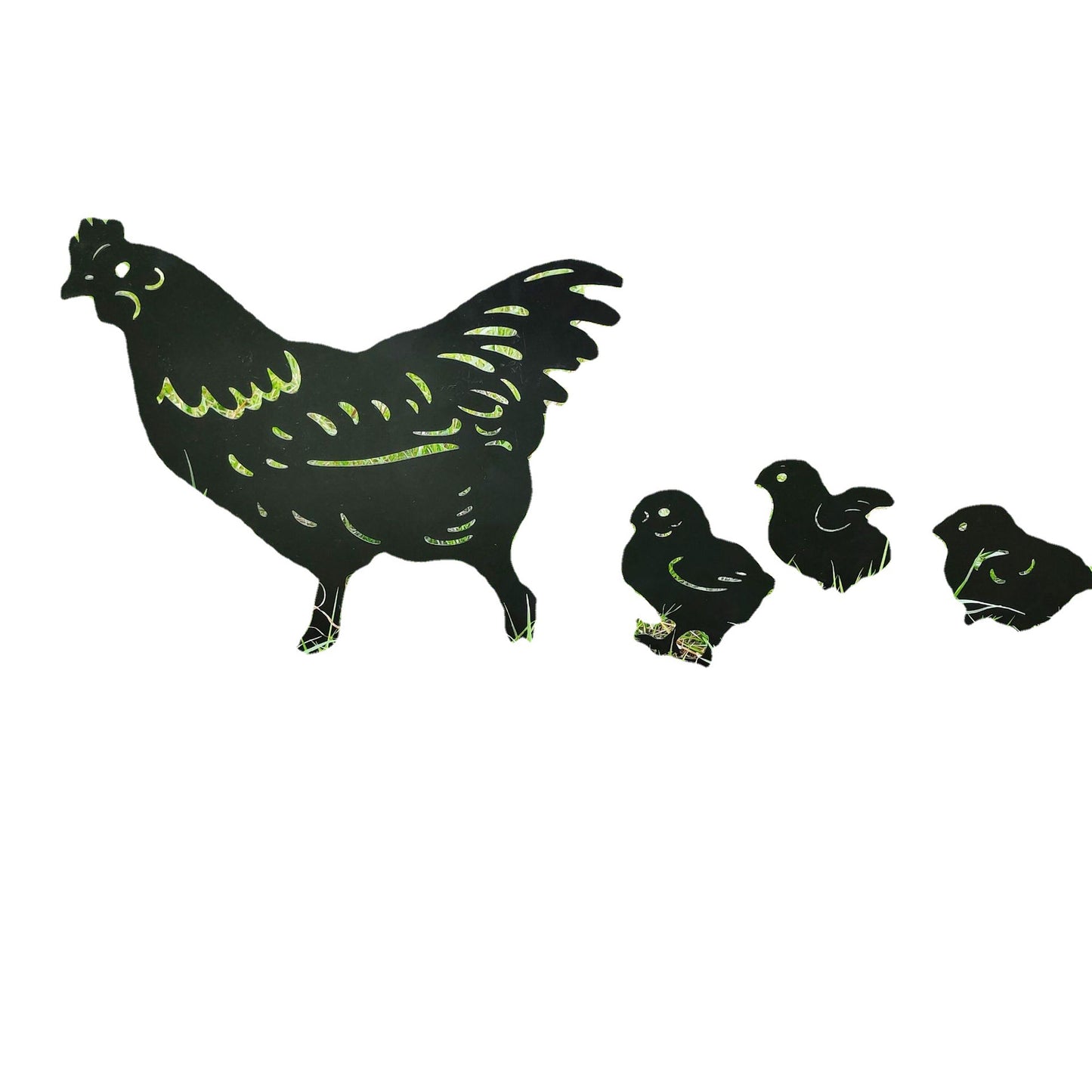 Decorative Metal Hen Chick Garden Ornament