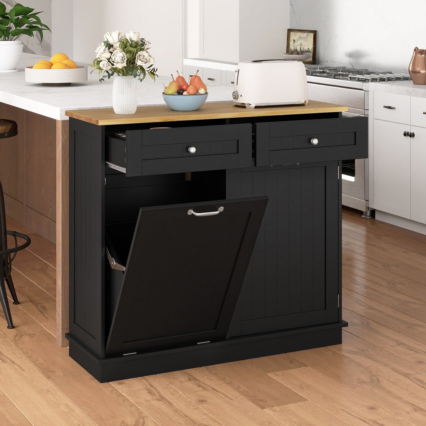 Kids Storage Bench 40 Inch Toy Box with Flip Top and Handles