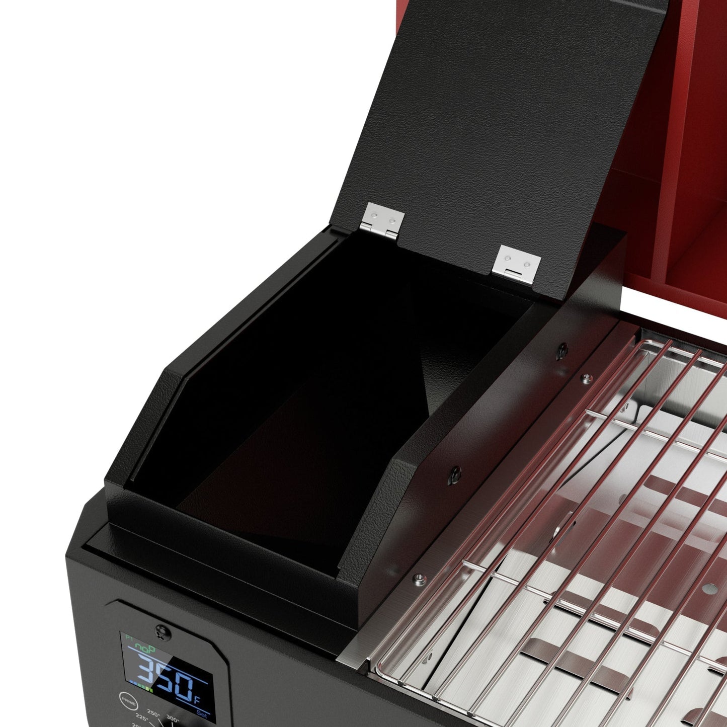 Outdoor Portable Tabletop Pellet Grill and Smoker with Digital Control System for BBQ
