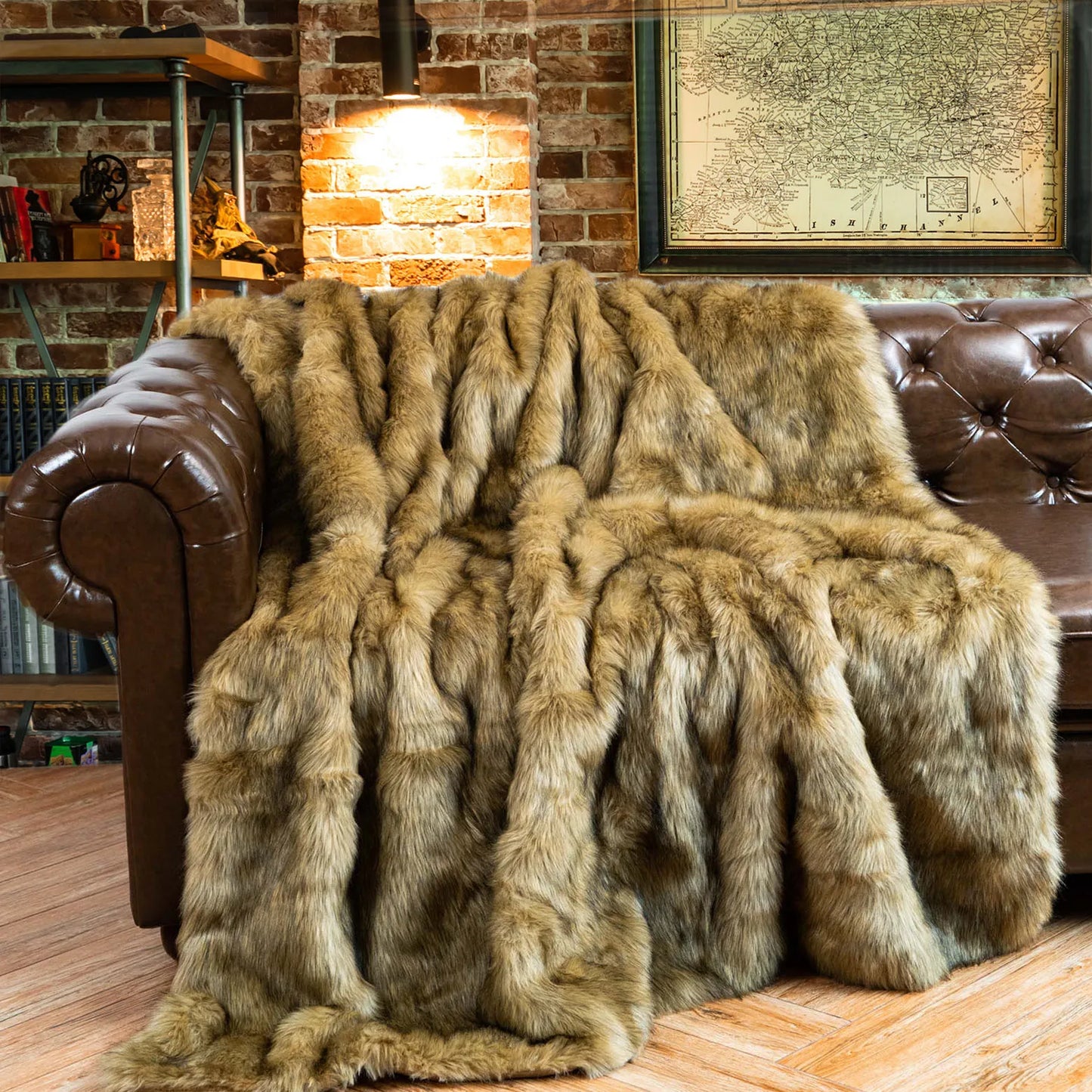 LUX Soft Faux Fur Blanket