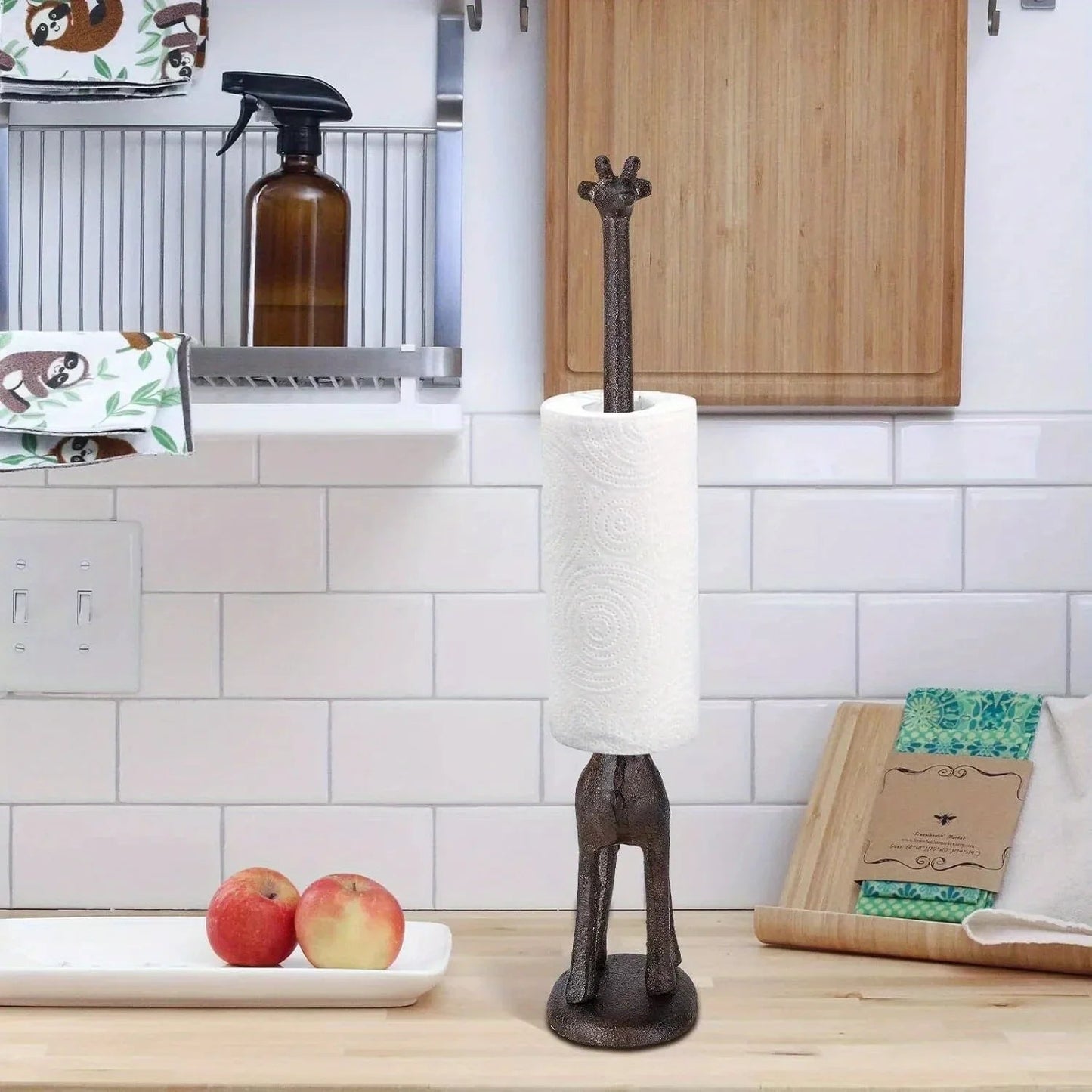 Bathroom Cast Iron Animal Toilet Paper Holders Free Standing Novelty Roll Holders