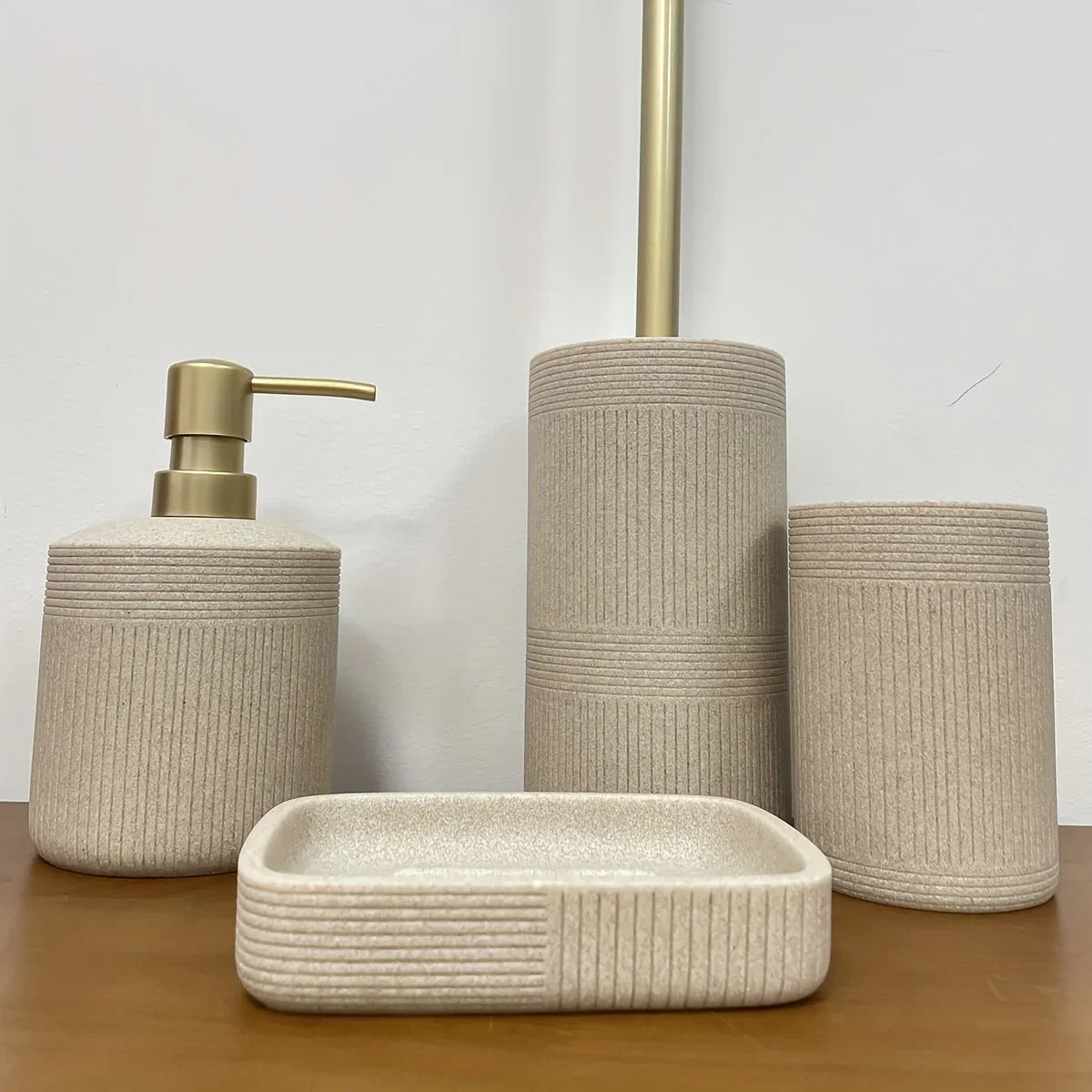 Bathroom Organizer - Modern Ceramic Set