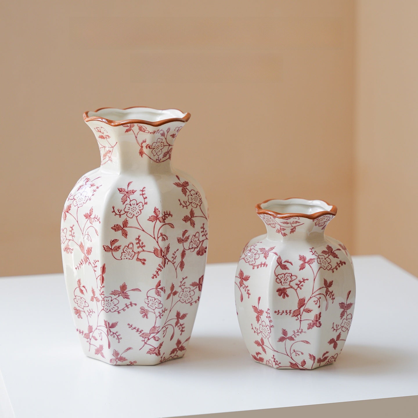 Medieval Style Blue and White Porcelain Vase