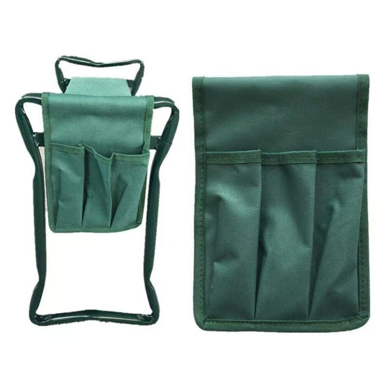 Foldable Gardening Kneeling Stool with Tool Bag