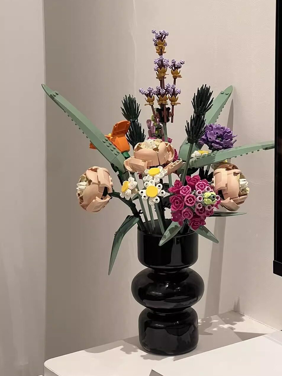 Eternal Flower Building Blocks Set with Vase