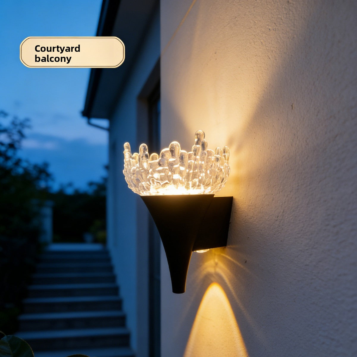Tapered Crystal LED Wall Lamp