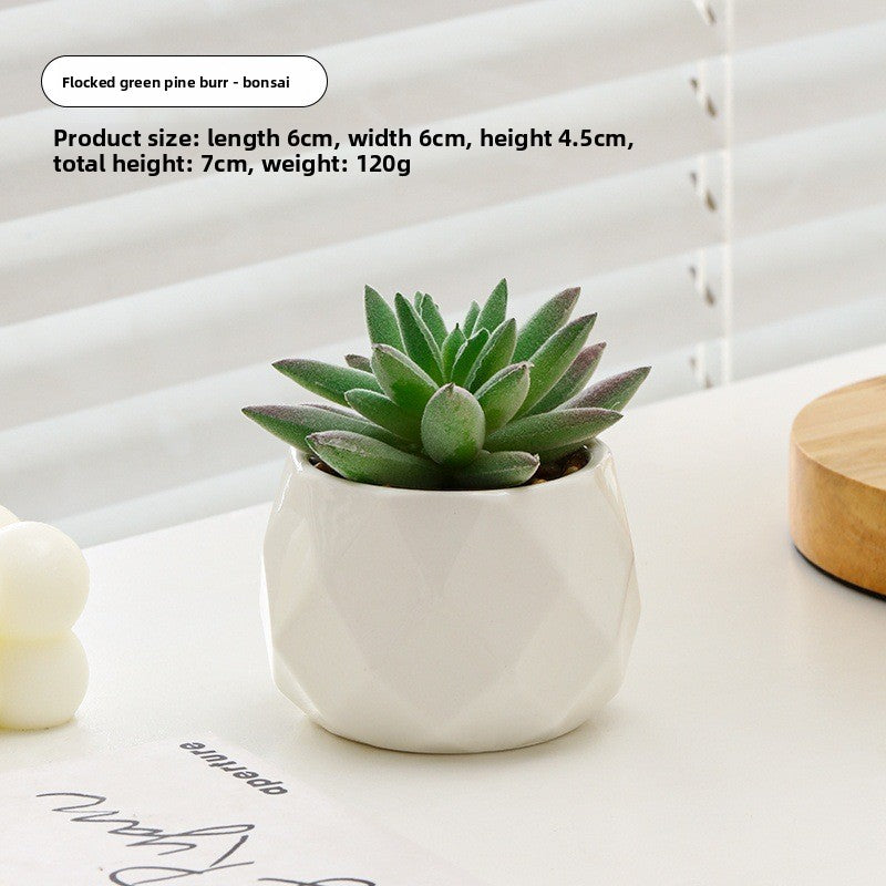 Small pot plant ornaments