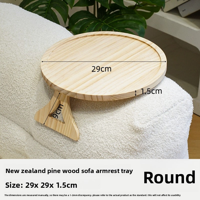 Foldable Bamboo Sofa Armrest Tray