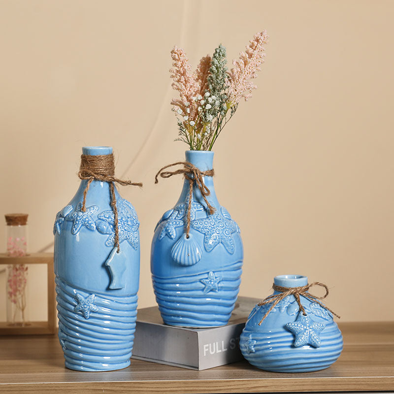 Mediterranean Ceramic Vase for Home Decor