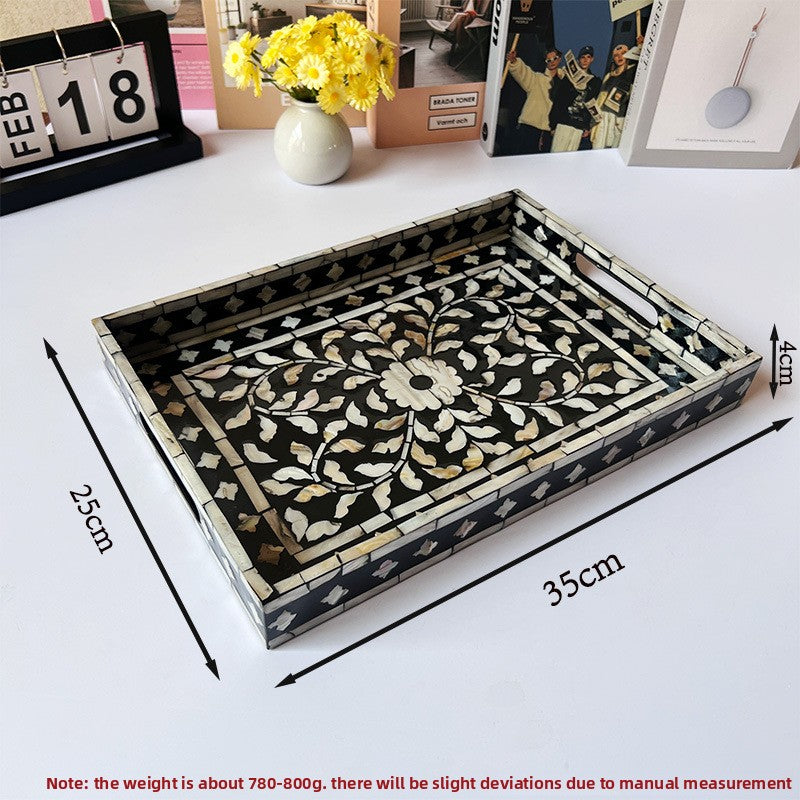Handmade Mother-of-Pearl Decorative Tray