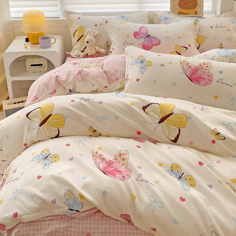 Pure cotton bed set of four pieces