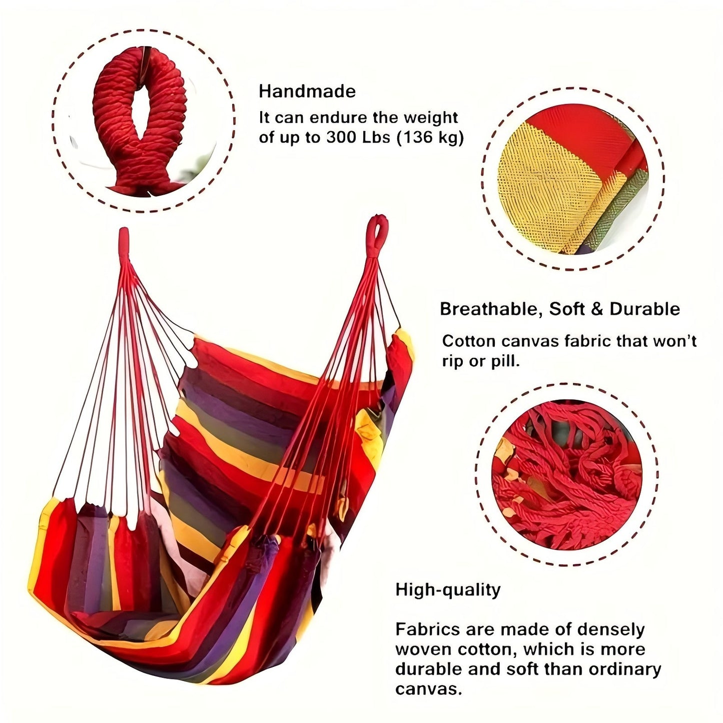 Hanging Chair with Pillows
