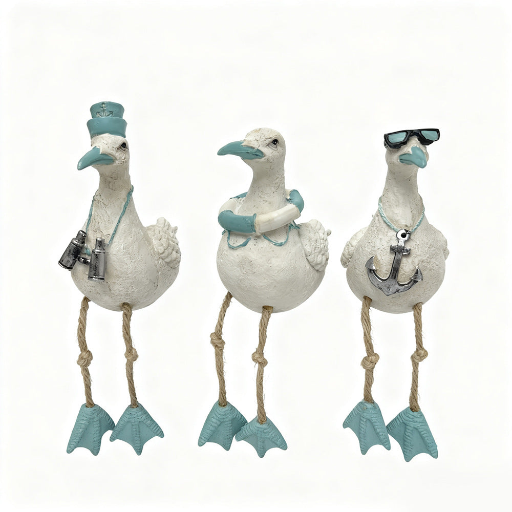 Hanging Seabird Resin Garden Ornaments