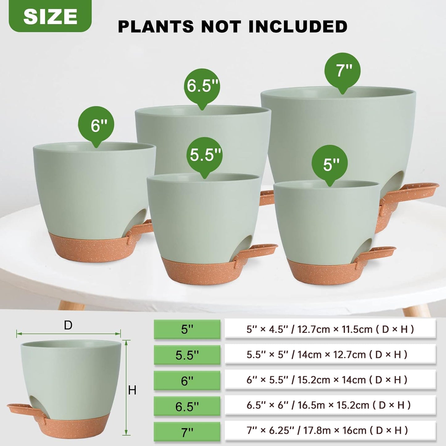 Thickened plastic flower pot