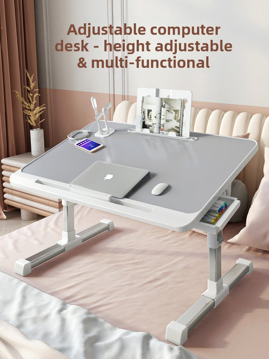Adjustable Foldable Laptop Bed Desk with USB Port