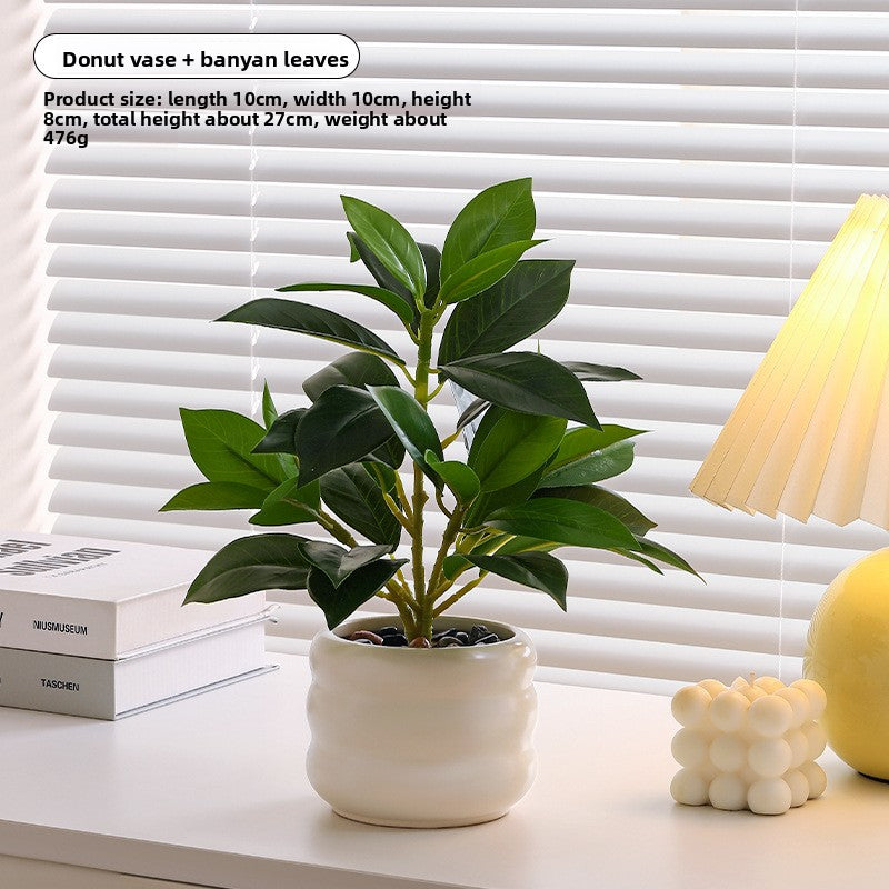 Small pot plant ornaments
