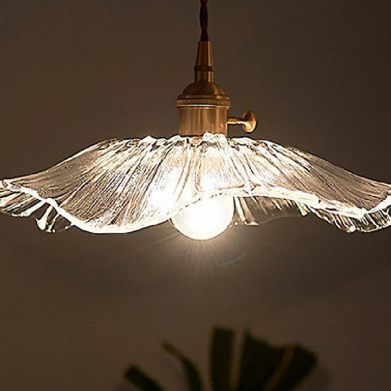 Nordic Copper Crystal Glass Pendant Light