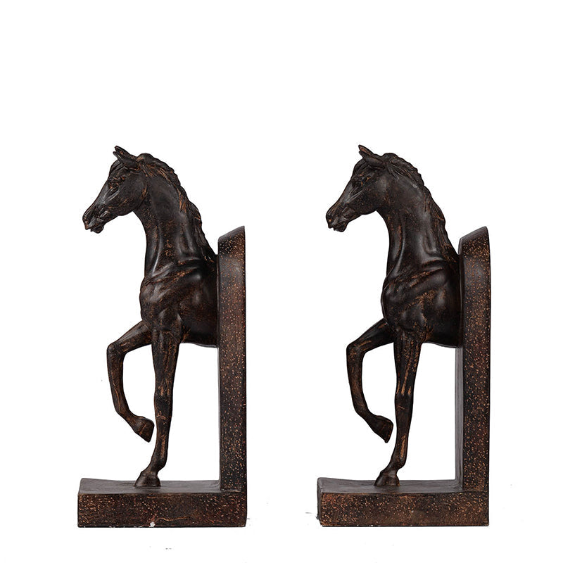 Trotting Horse Bookends Set