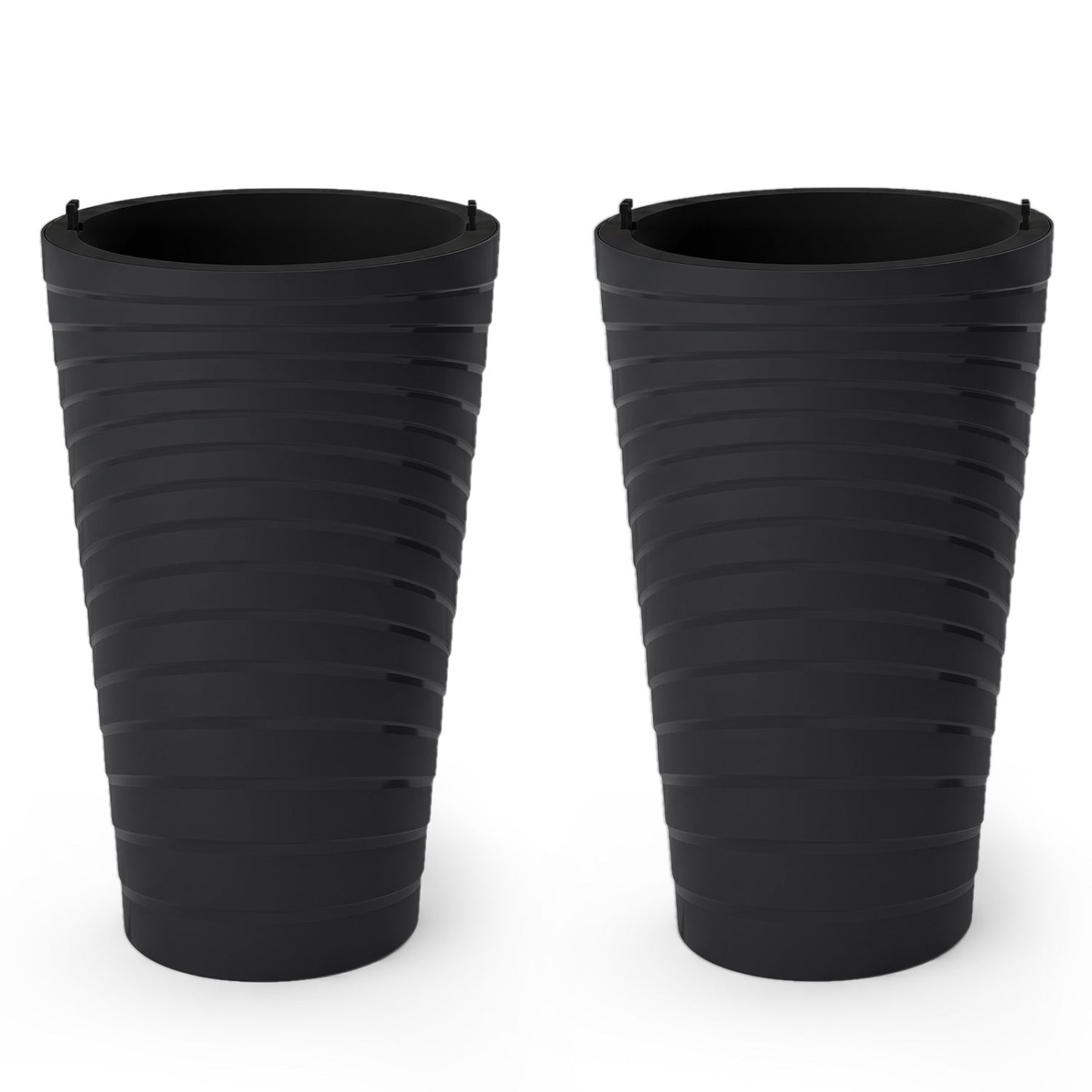 18-Inch Tall Planter Pot Set of 2 with Drainage and Handles