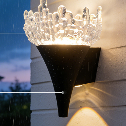 Tapered Crystal LED Wall Lamp