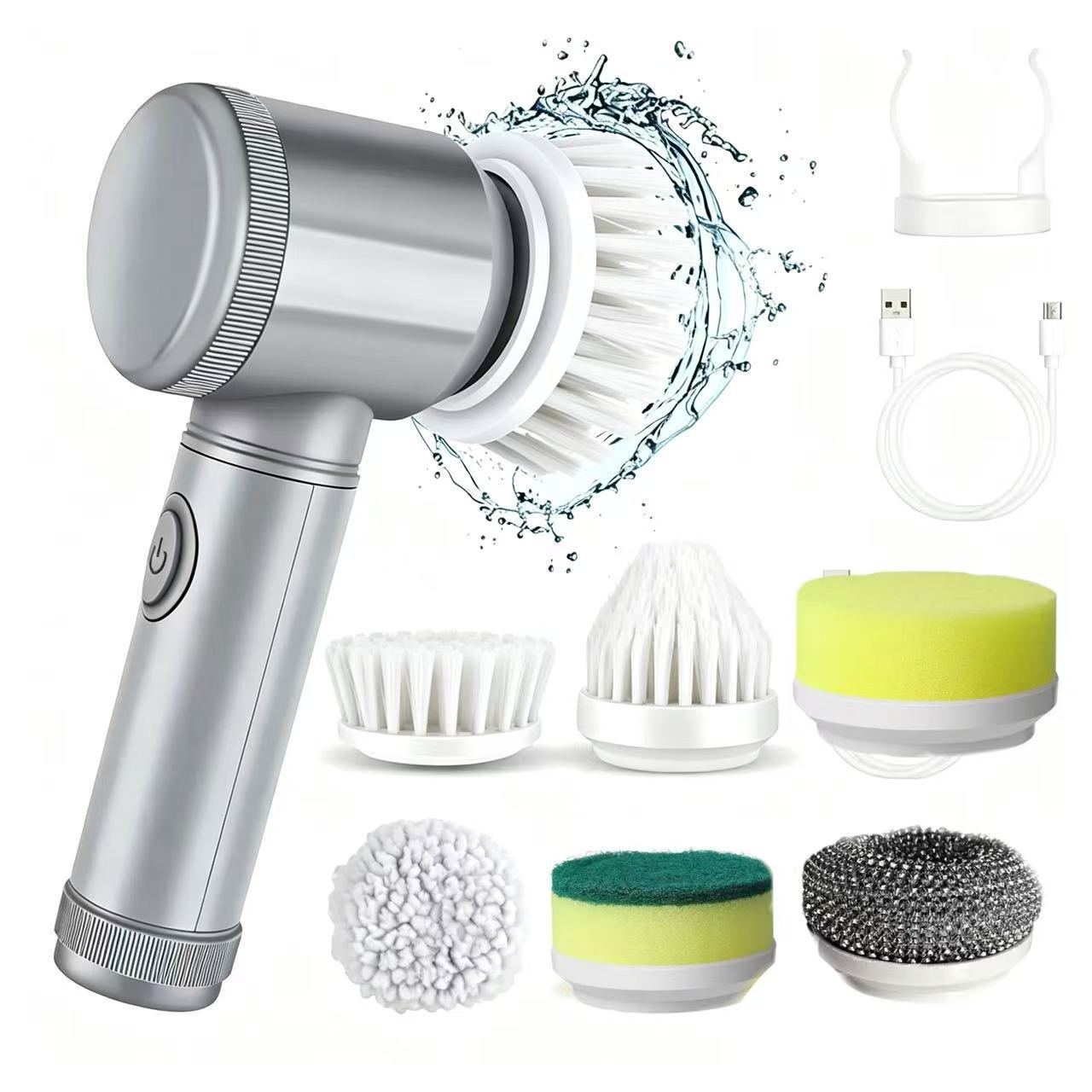 Multi-Functional Handheld Wireless Electric Cleaning Brush