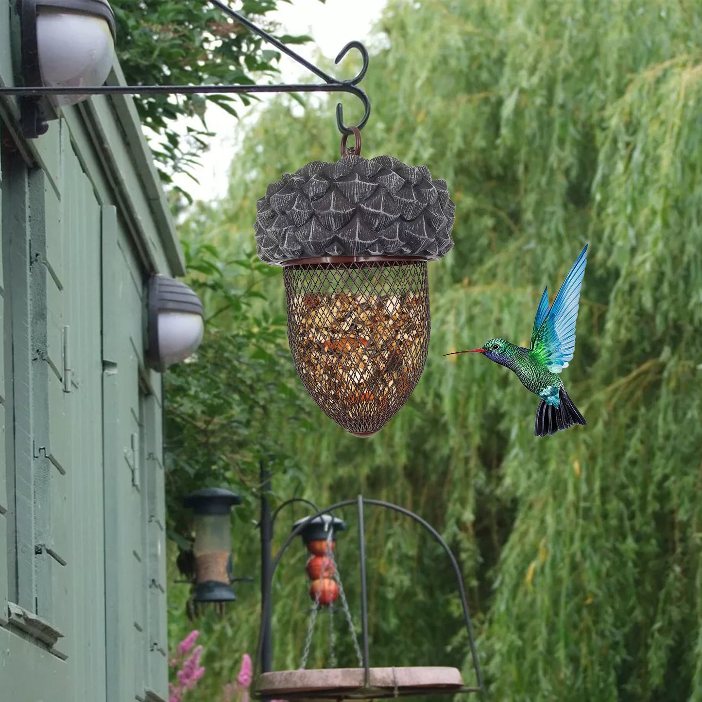 Acorn Shaped Bird Feeder for Garden Decoration