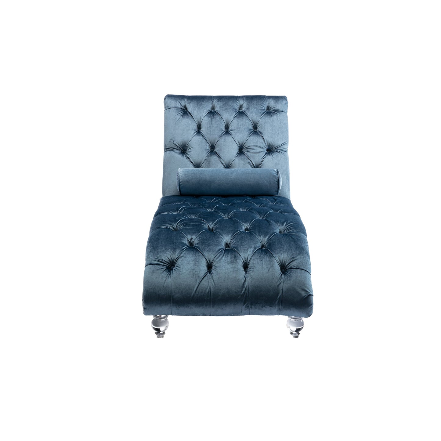 Velvet Chaise Lounge Indoor, Button-Tufted Upholstered Chaise Lounge Chair