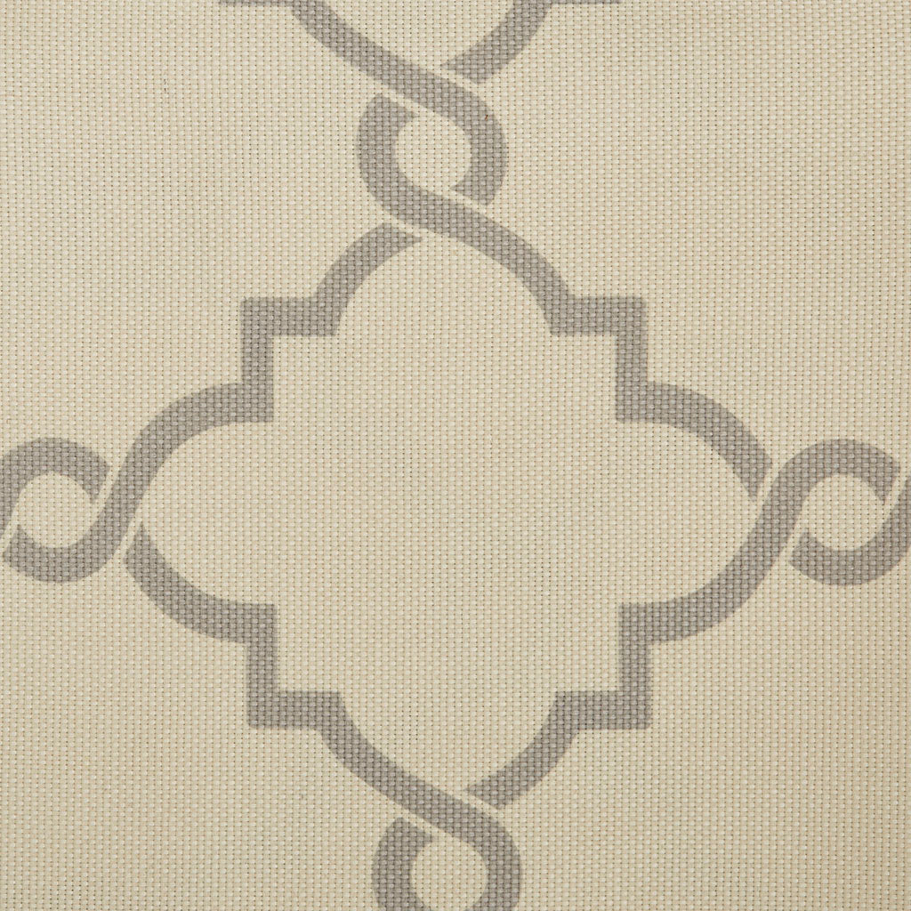Fretwork Print Grommet Top Window Curtain Panel