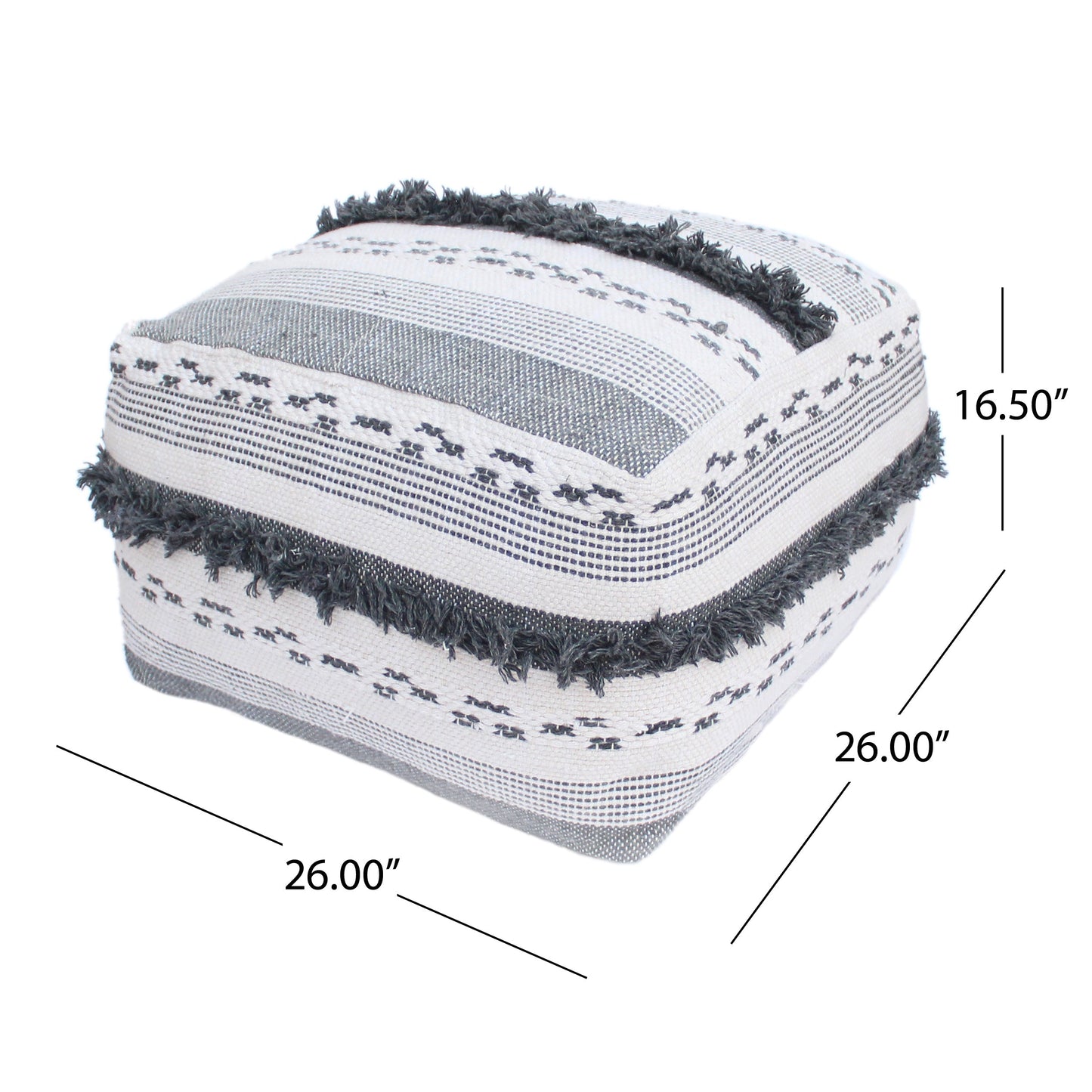 Karim Faux Yarn Large Pouf