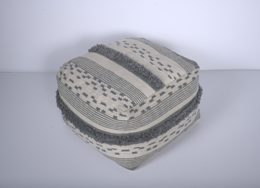 Karim Faux Yarn Large Pouf