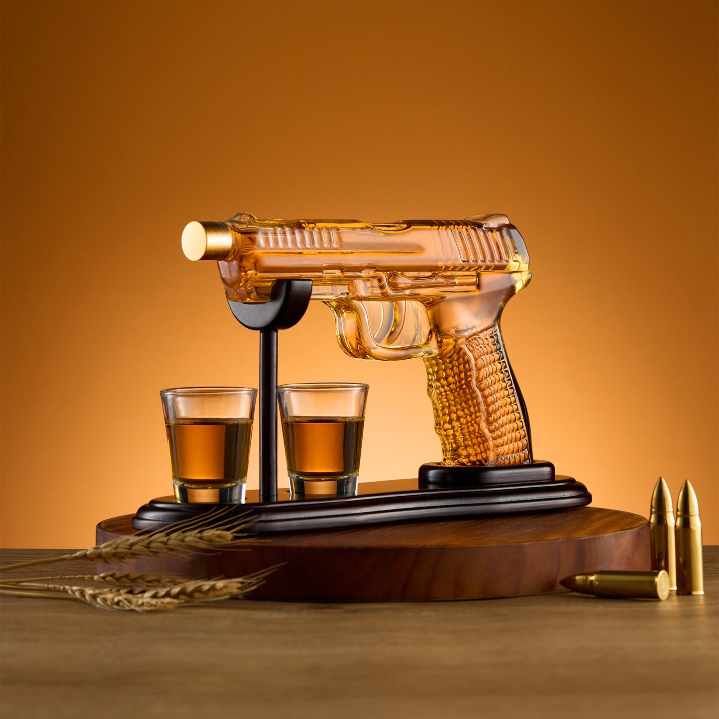 Gun Whiskey Decanter Set