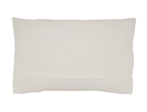 Fennco Styles Natural Striped Design Decorative Throw Pillow Cover 20" W x 20" L - 100% Woven Modern Cushion Case for Home, Couch, Bedroom, Living Room and Office Décor