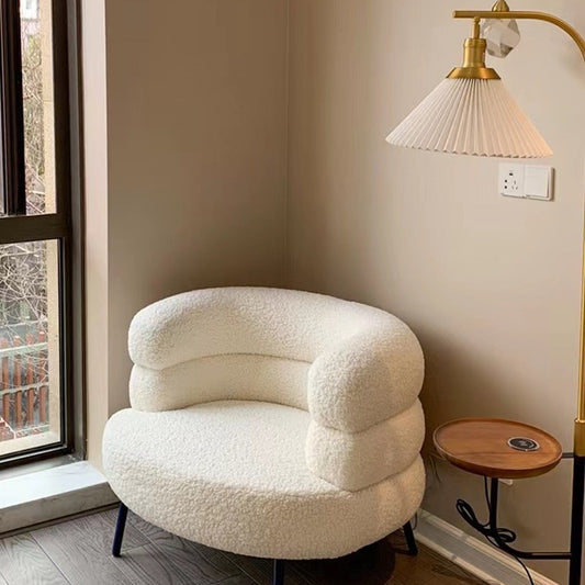 Nordic Velvet Single Sofa Chair
