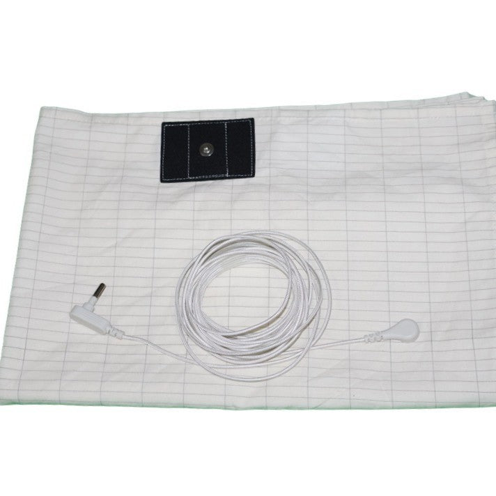 White Silver Fiber Grounding Bed Sheet