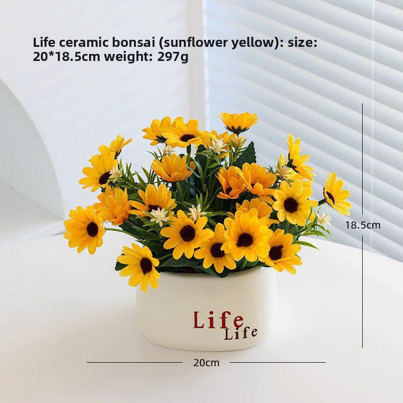 Small pot plant ornaments