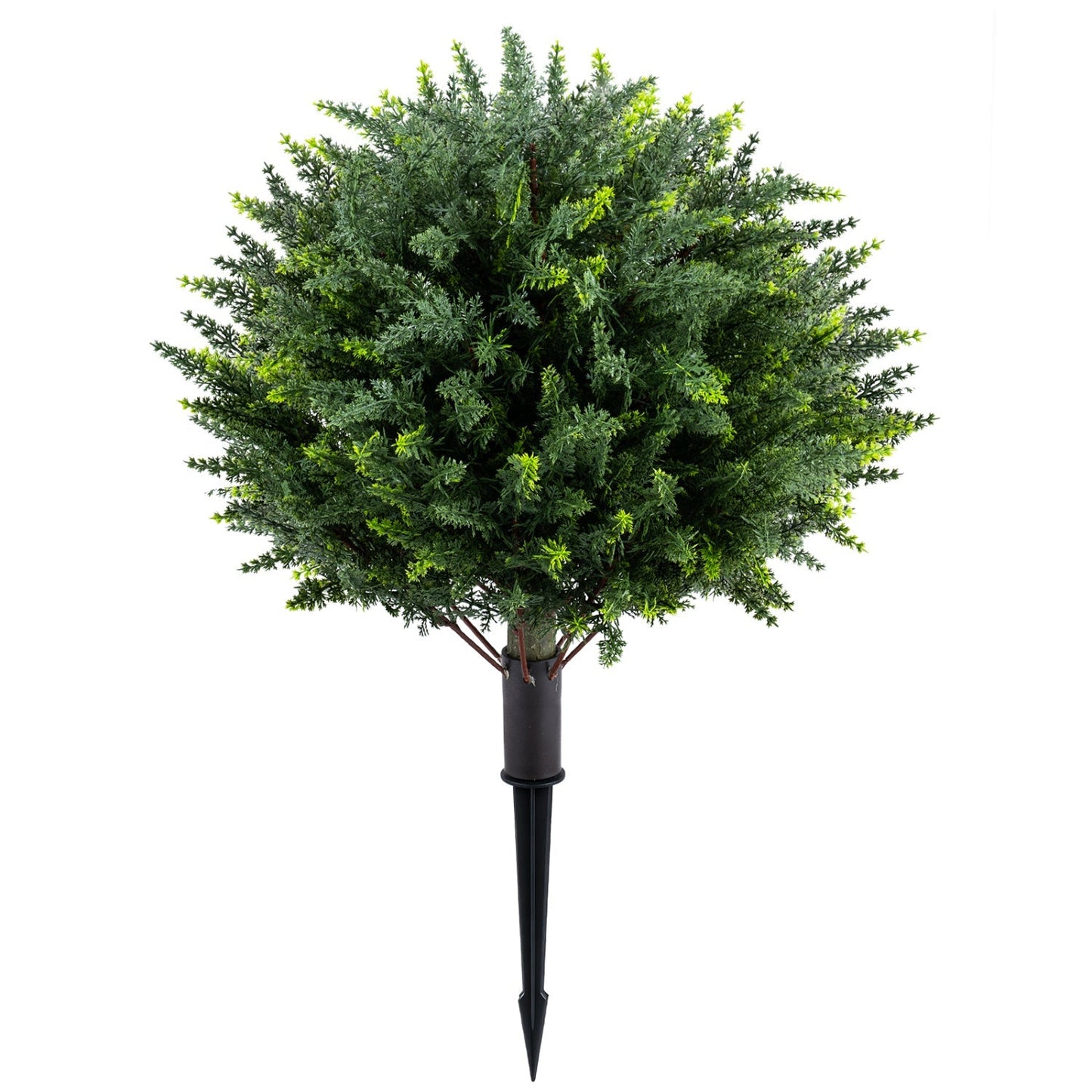 Artificial Cypress Topiary Trees 27.5" with Ground Spikes Set of 2