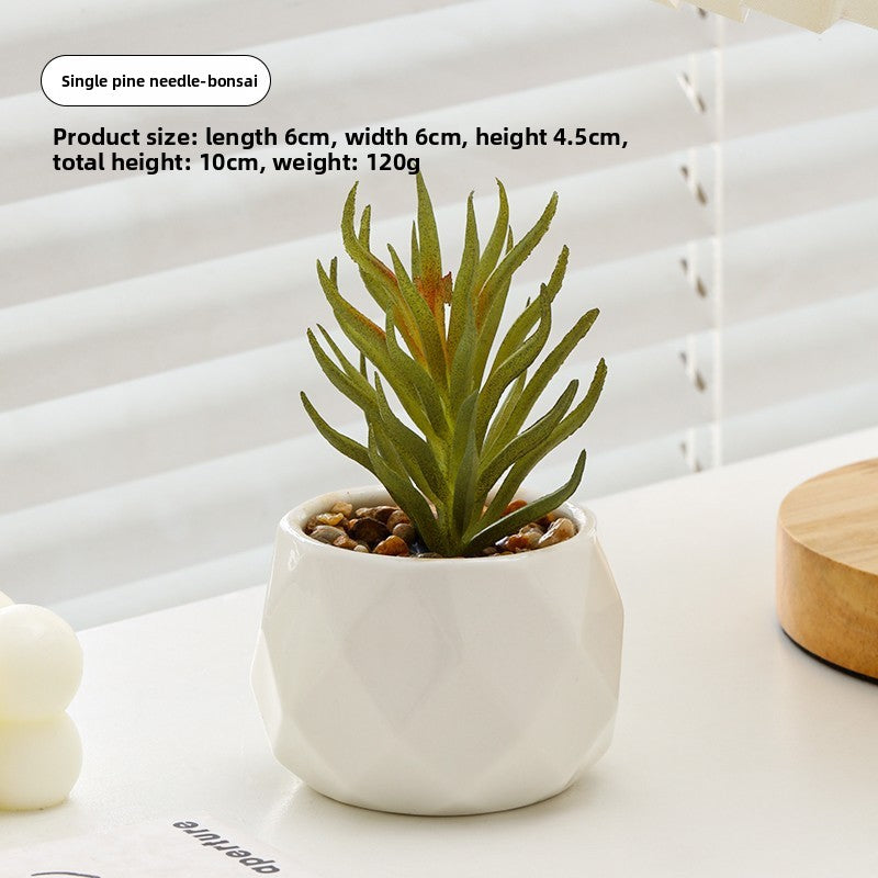 Small pot plant ornaments