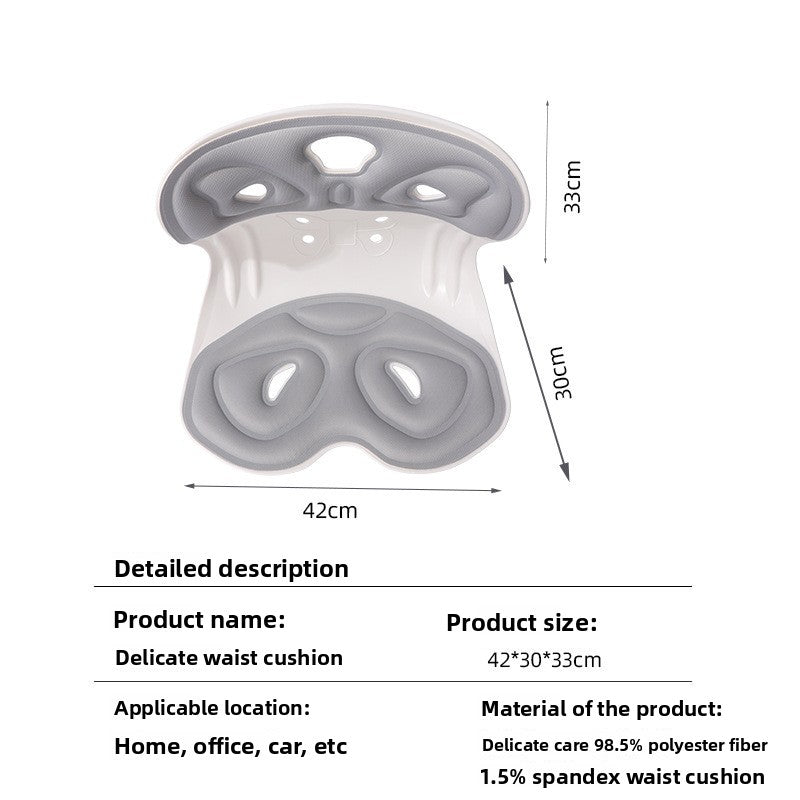Ergonomic Memory Foam Lumbar Support Cushion