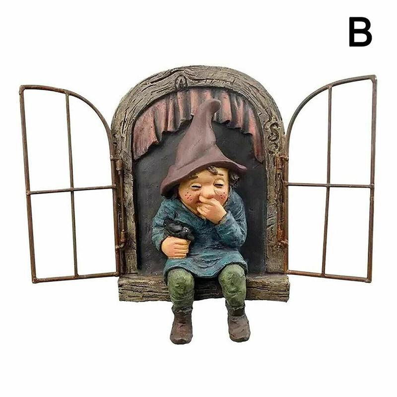 Garden Gnome Resin Statue Decorations