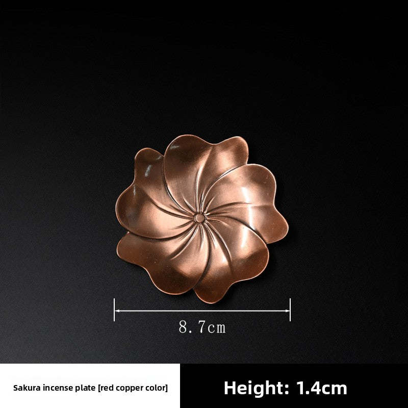 Alloy Lotus Incense Holder Zen Incense Burner Tray