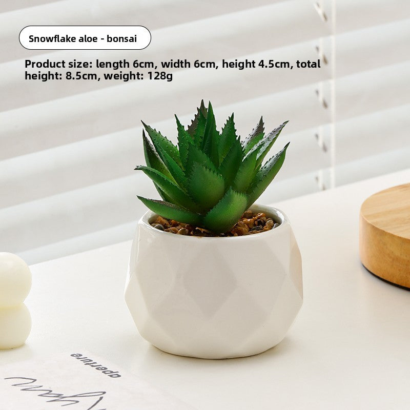 Small pot plant ornaments